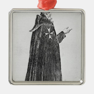 Ornement En Métal Chevalier Hospitaller dans l'habitude originale