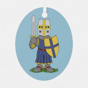 Ornement En Métal Chevalier médiéval mignon