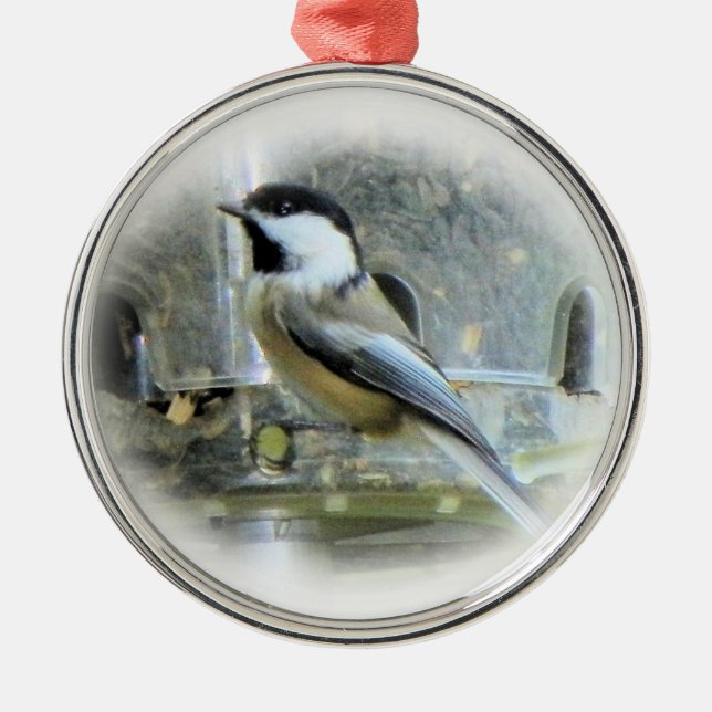 Ornement En Métal Chickadee (Devant)