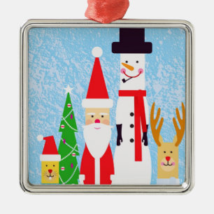 Ornement En Métal Chiffres de Noël