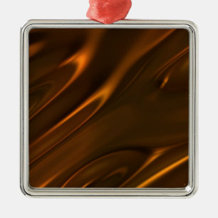 Ornement En Métal Chocolat liquide fondu chaud texturisé