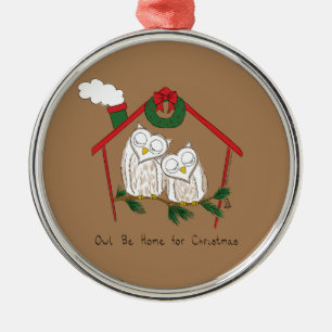 Ornement En Métal Chouette de Noël Be Accueil mignonne