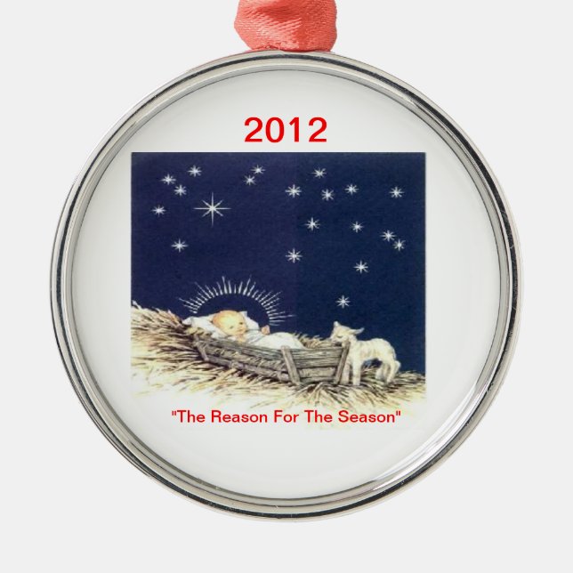 Ornement En Métal Christmas*Ornament*Baby Jesus*Religious*LyndaH60* (Devant)