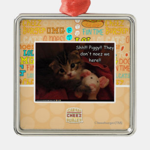 Ornement En Métal Chut ! ! ! Porcin ! !