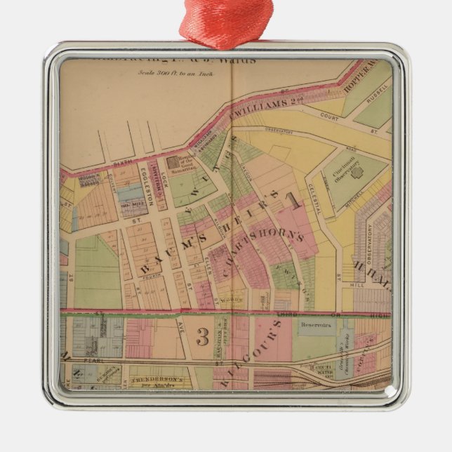 Ornement En Métal Cincinnati, Ohio (Devant)