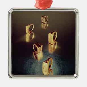 Ornement En Métal Cinq anneaux, de la tombe de Tutankhamun