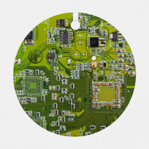 Ornement En Métal Circuit imprimé circuit imprimé circuit vert circu