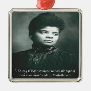 Ornement En Métal Citation d'Ida B Wells & Vérité