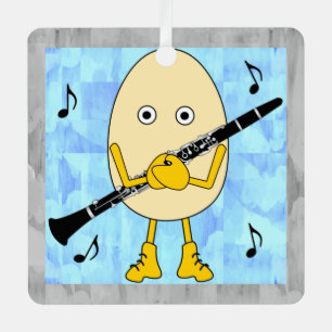 Ornement En Métal Clarinet Egghead