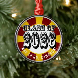 Ornement En Métal Classe Ouest de 2026 Graduation