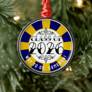 Ornement En Métal Classe Tat de 2026 Graduation