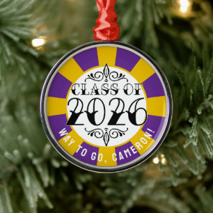 Ornement En Métal Classe Tat de 2026 Graduation