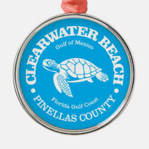 Ornement En Métal Clearwater Beach (tortue de mer)