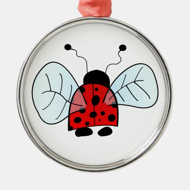 Ornement En Métal Coccinelle (Devant)