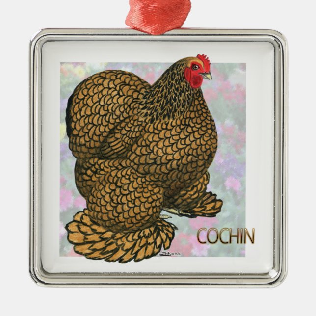 Ornement En Métal Cochin_Hen (Devant)