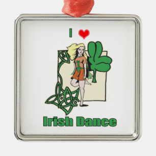 Ornement En Métal Coeur de danse d'Irlandais