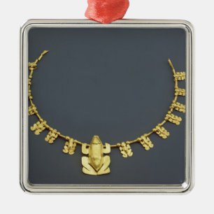 Ornement En Métal Collier de Quimbaya avec des grenouilles, de