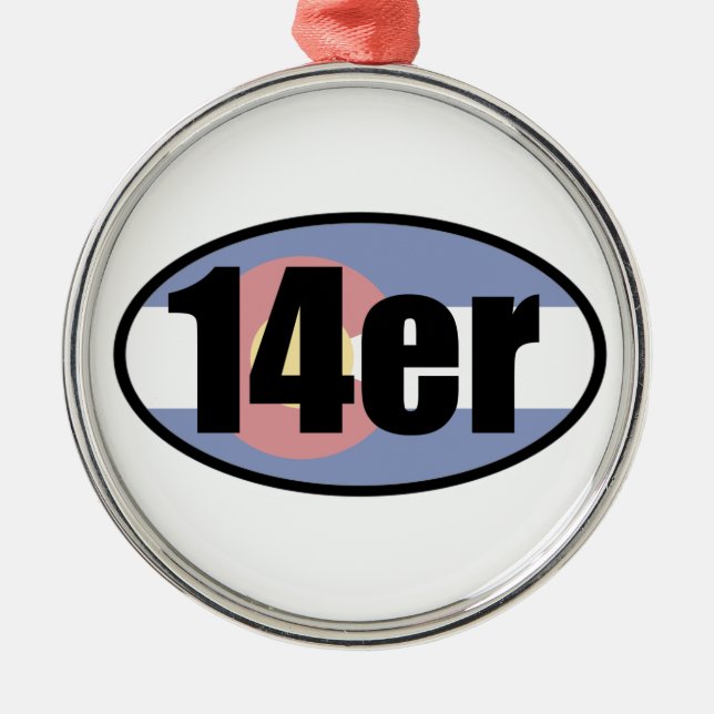 Ornement En Métal Colorado 14ers (Devant)