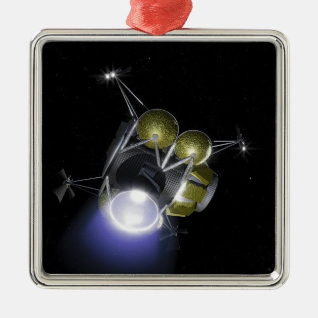 Ornement En Métal Concept de décollage d'un équipage (Devant)