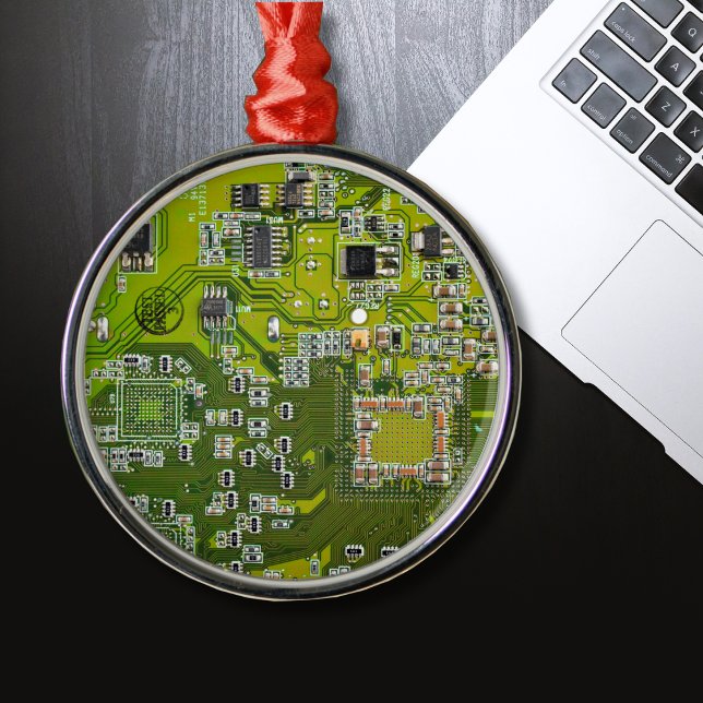 Ornement En Métal Conception de carte de circuit imprimé PCB vert cl (Créateur téléchargé)