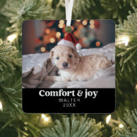 Confort & Joie Photo et nom Noël moderne