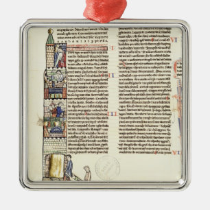 Ornement En Métal Construction de Mme 21 f.167v d'une tour