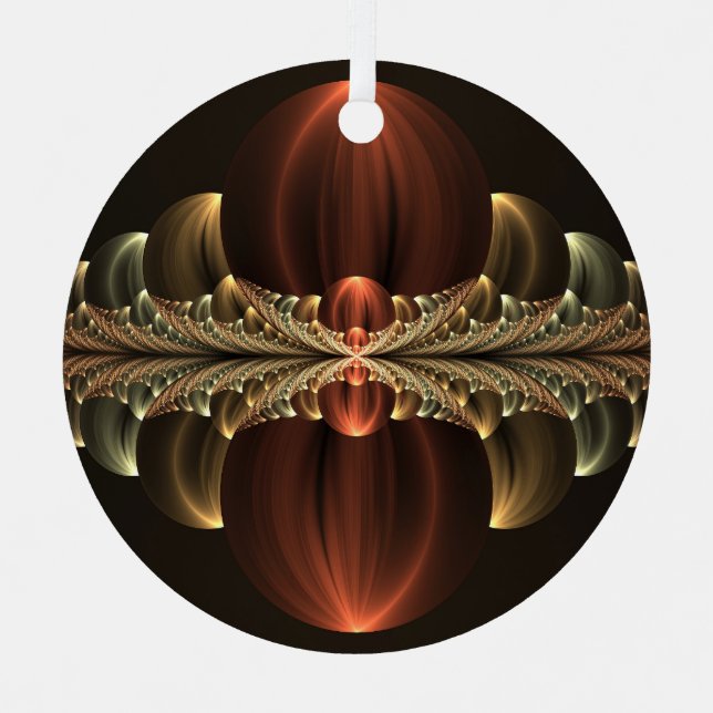 Ornement En Métal Construction d'Imaginaires Art Fractal Abstrait br (Recto)