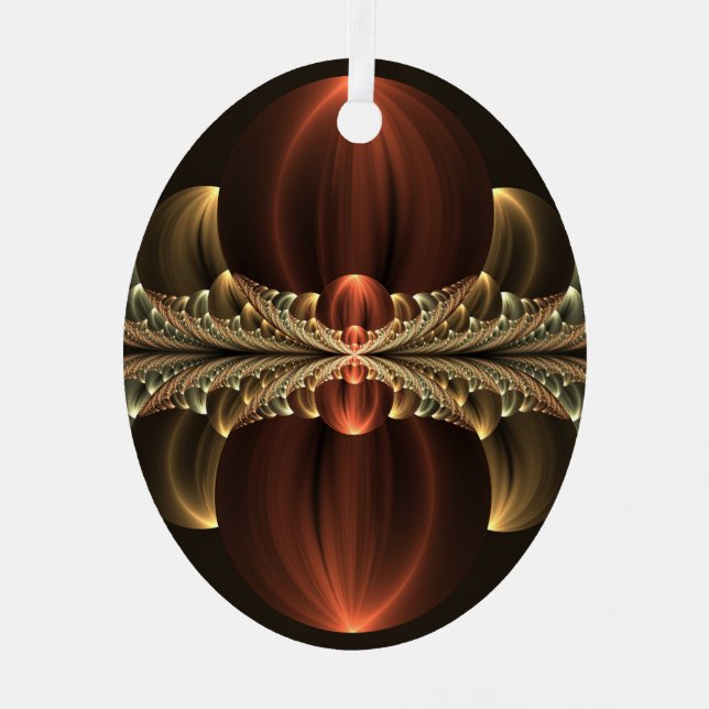 Ornement En Métal Construction d'Imaginaires Art Fractal Abstrait br (Recto)