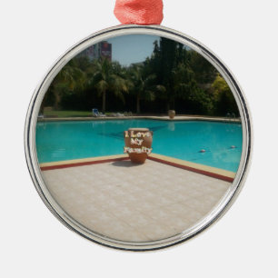 Ornement En Métal Cool Hakuna Matata Pool Side I love My Family.jpg