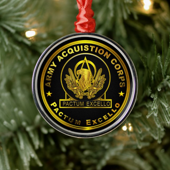 Ornement En Métal Corps des acquisitions de l'armée (Arbre)