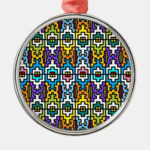 Ornement En Métal Couleurs vives motif africain