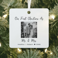 Couples Cadeau Mariage Notre premier Noël Mr & Mrs