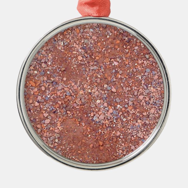 Ornement En Métal Cour d'argile rouge, Gravure, Brick en pierre de s (Devant)