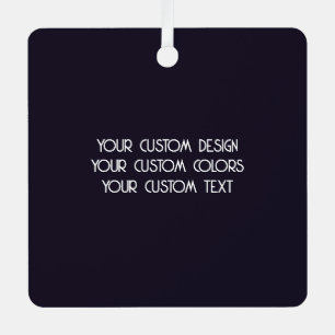 Ornement En Métal Créez votre propre Black personnalisé
