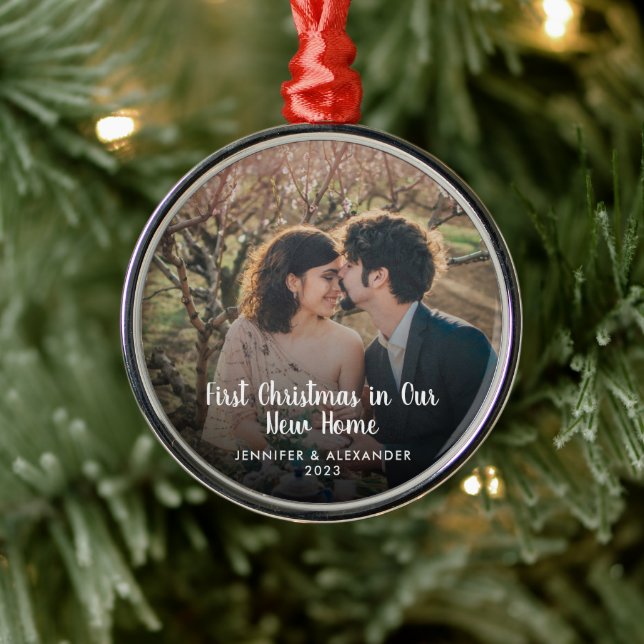 Ornement En Métal Créez votre propre Premier Noël dans une nouvelle  (Arbre)