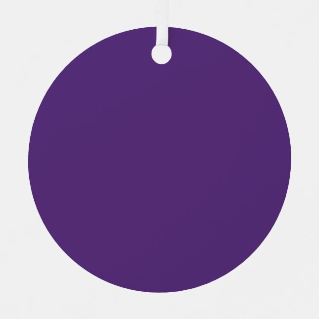 Ornement En Métal Créez votre propre violet (Recto)