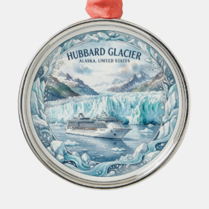 Ornement En Métal Croisière sur le glacier Hubbard Yakutat Alaska So
