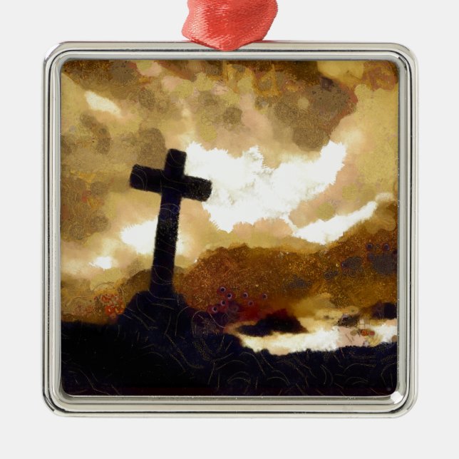 Ornement En Métal Croix et ciel (Devant)