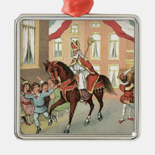 Ornement En Métal Cru néerlandais Saint-Nicolas de St Nick de