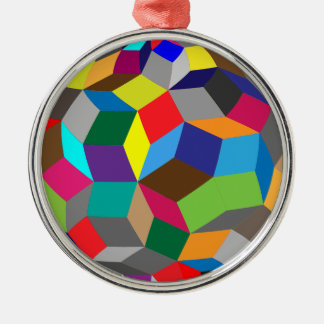 Ornement En Métal Cubes colorés