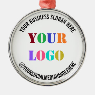 Ornement En Métal Custom Business Logo Promotional Social Media Name