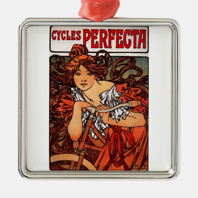 Ornement En Métal Cycles Perfecta (Devant)