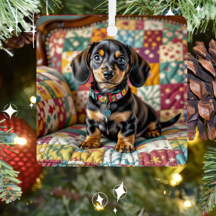Ornement En Métal Dachshund Chien Chien Chien Chien Chien Personnali