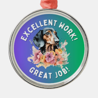 Ornement En Métal Dachshund Excellent travail