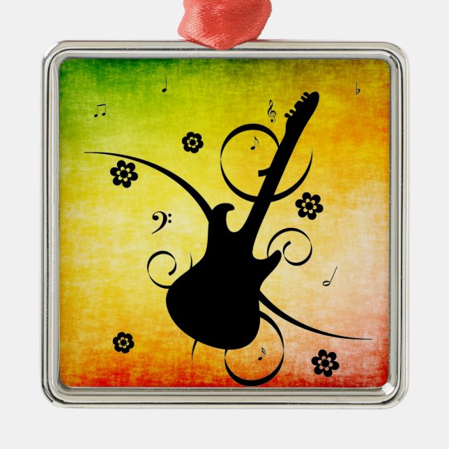 Ornement en métal de guitare (Devant)