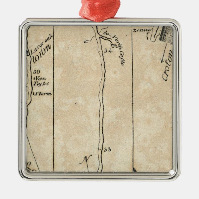 Ornement En Métal De New York à Poughkeepsie 9 (Devant)