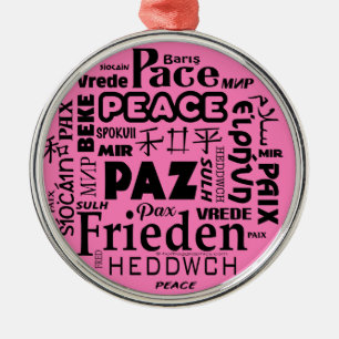 Ornement En Métal Décor de Noël rond