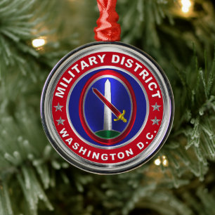 Ornement En Métal Département militaire Washington MDW Noël