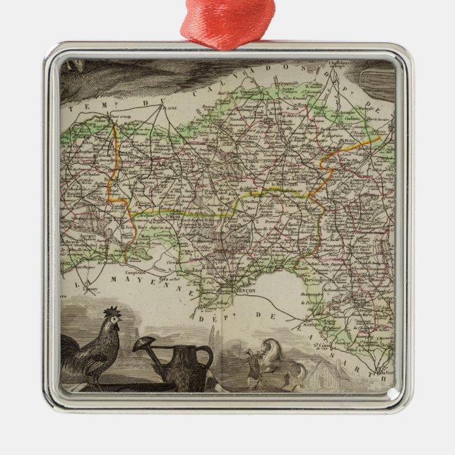 Ornement En Métal Dept. De L'Orne (Devant)