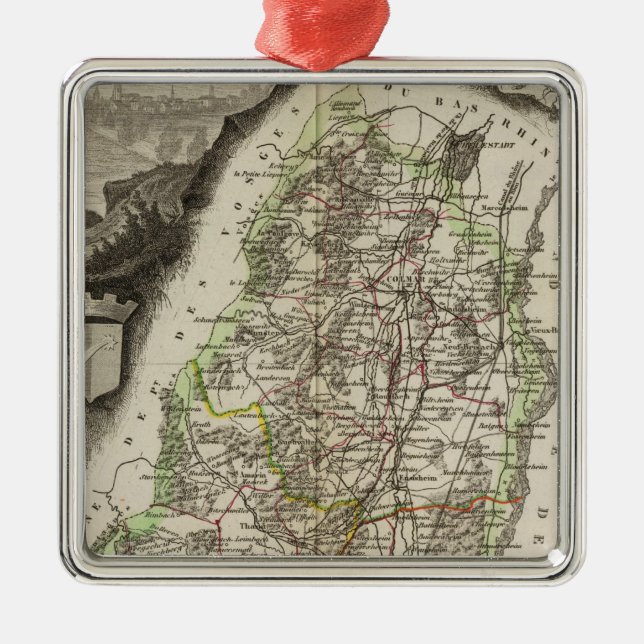 Ornement En Métal Dept. Du Haut Rhin (Devant)